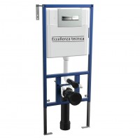 Инсталляция для унитаза Eccellenza tecnica с кнопкой Line Cromated