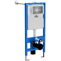 Инсталляция для унитаза Roxen StounFix Slim 710200 с клавишей смыва Steel 420280G