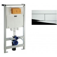 Инсталляция для унитаза OLI 80 механическая (600151) + клавиша Slim хром (659044)