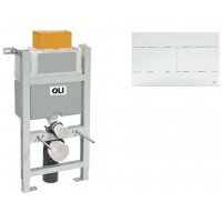 Инсталляция для унитаза OLI Expert 82 721703 + клавиша смыва Slim 659041 белая