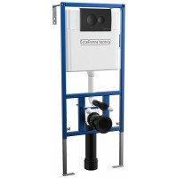 Инсталляция для унитаза Eccellenza tecnica с кнопкой Round Matt Black