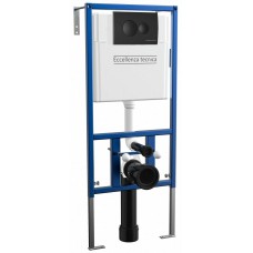 Инсталляция для унитаза Eccellenza tecnica с кнопкой Round Matt Black
