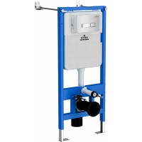 Инсталляция для унитаза Roxen StounFix Slim 710200 с клавишей смыва Glass 430280W