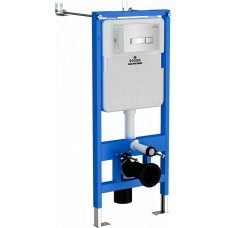 Инсталляция для унитаза Roxen StounFix Slim 710200 с клавишей смыва Glass 430280W