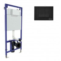 Инсталляция для унитаза Berges Novum S5 Soft Touch с черной кнопкой 040245