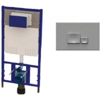 Инсталляция для унитаза Isvea 52AL0102IK с клавишей матовый хром