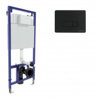 Инсталляция для унитаза Berges Novum D5 Soft Touch с черной кнопкой 040235